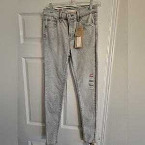 Levi's Women's Light Gray Skinny Jeans, Size 25